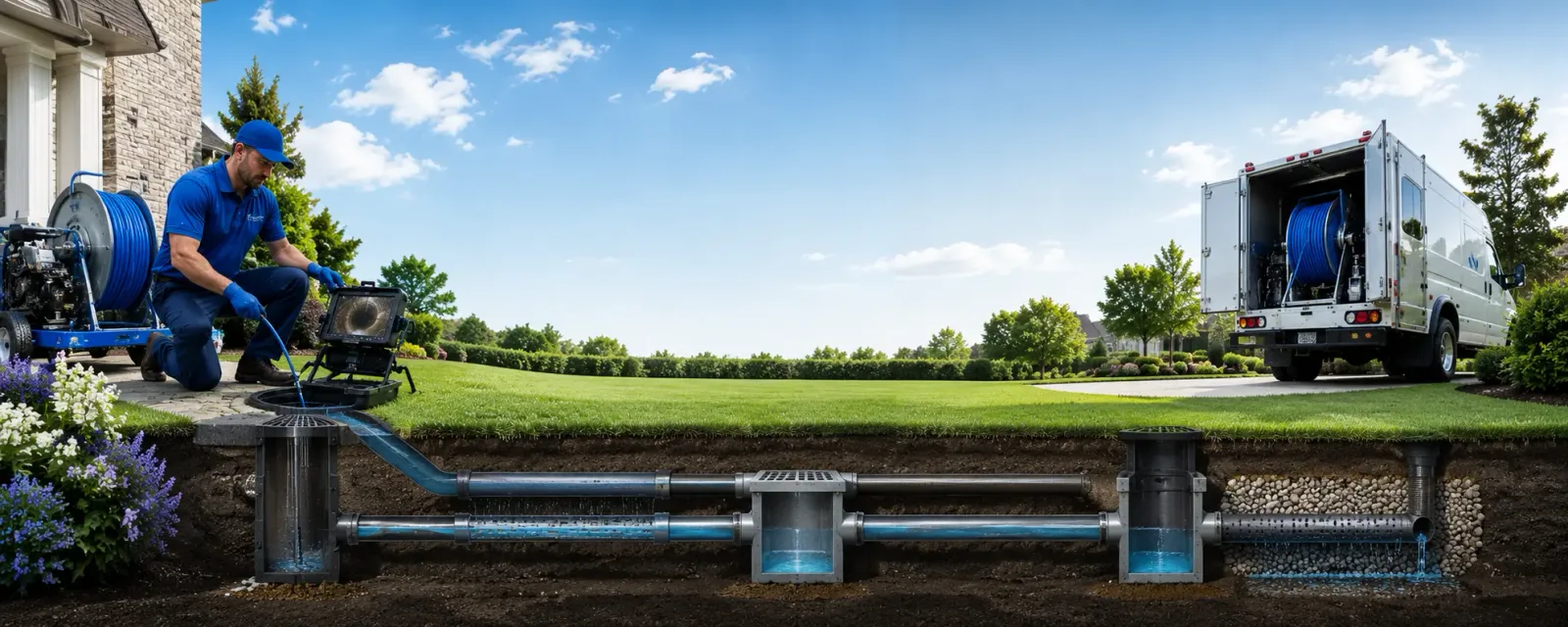 Outdoor drain cleaning information for Ovid, NY
